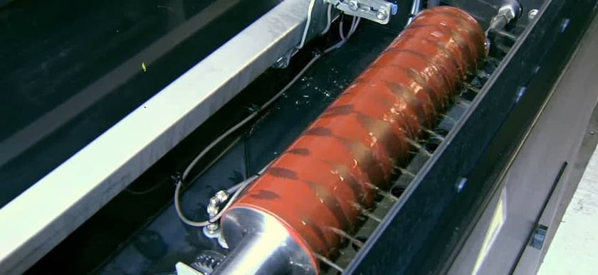 Anilox roll in machine washing